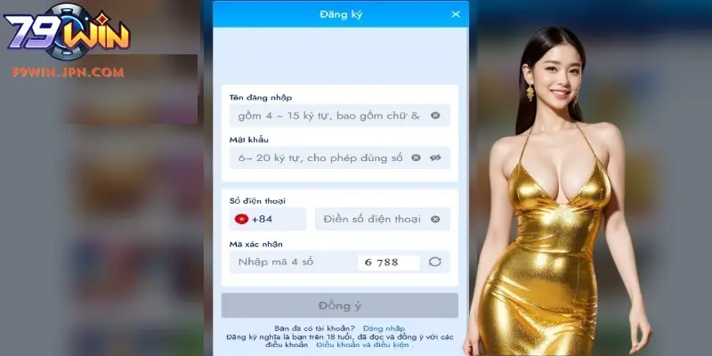 Các bước đăng ký 79win đơn giản