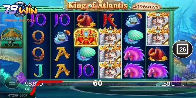 CQ9 King of Atlan được đầu tư chỉn chu về hình ảnh