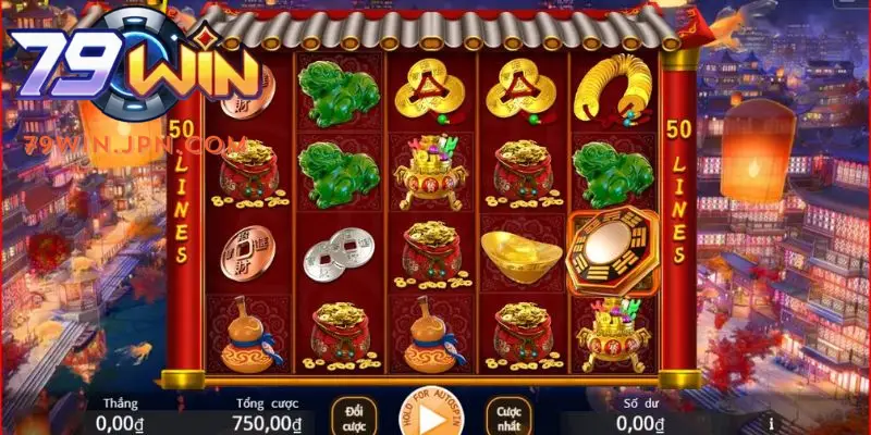 Nhiều biểu tượng xuất hiện trong nổ hũ Thần Tài kèm giá trị thưởng khác nhau